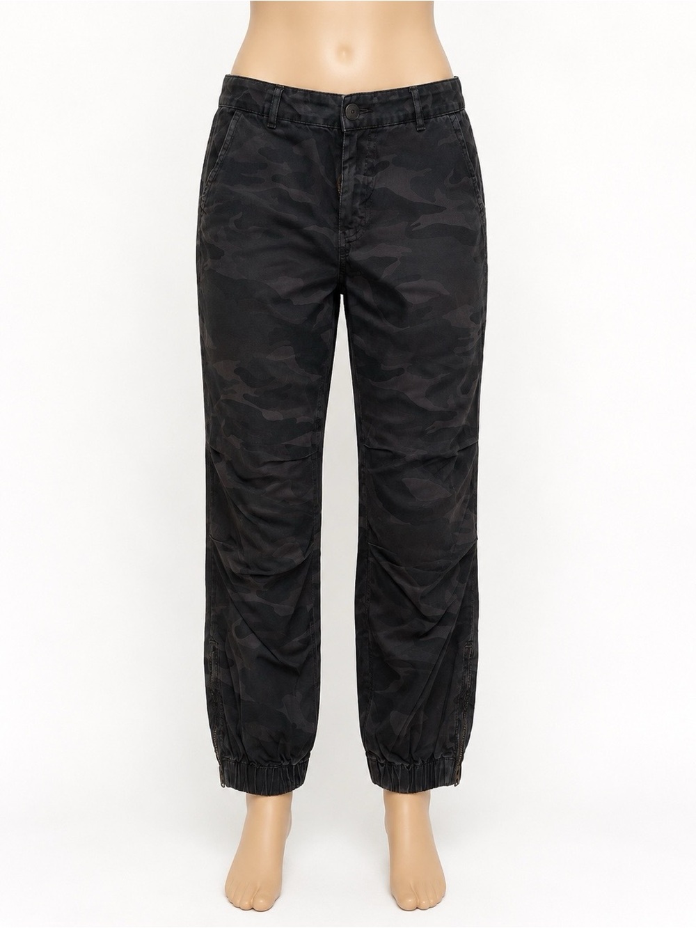 Sundry Camo Jogger Pants with Ankle Zip - Size 30